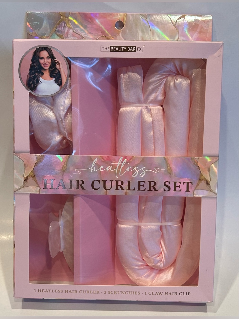 Heatless Hair Curler Set - Pink